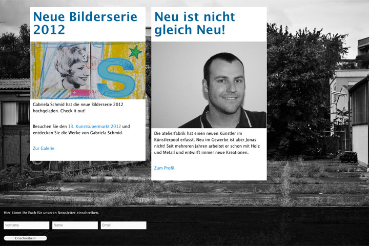 Bild 2 vom Atelierfabrik Webseite