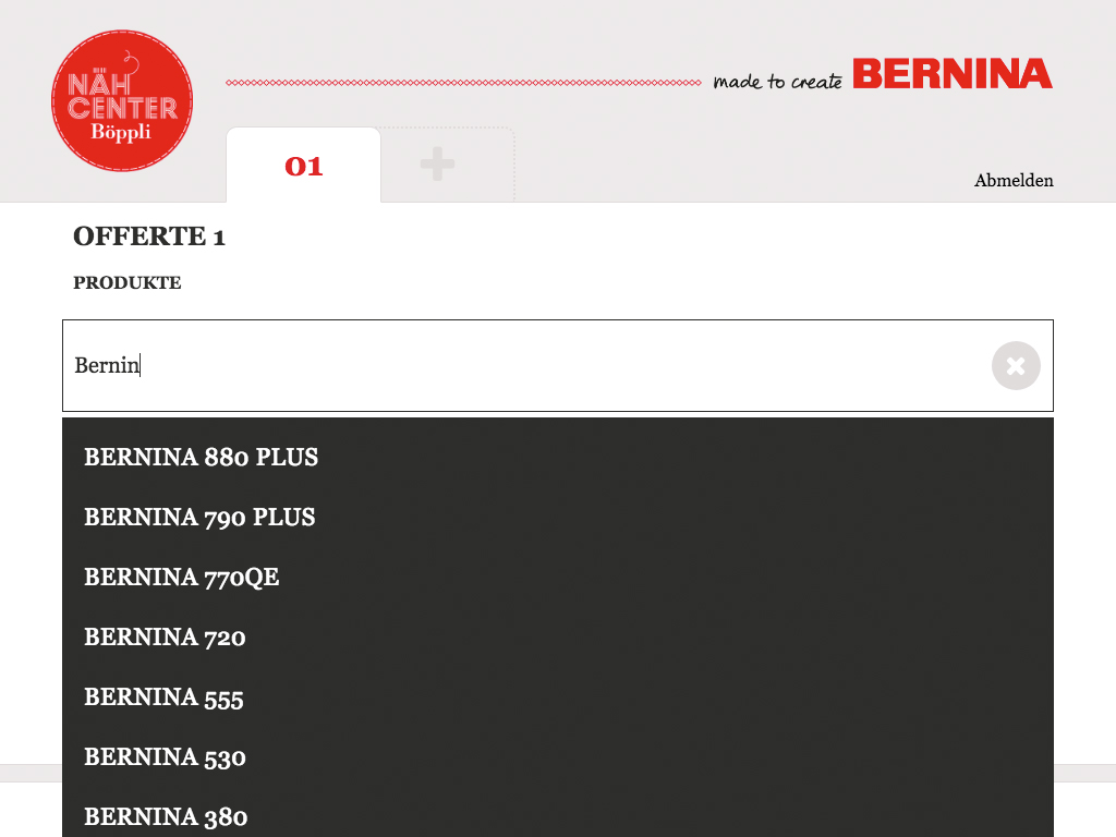 Bild 2 vom Böppli Nähcenter Offertmodul