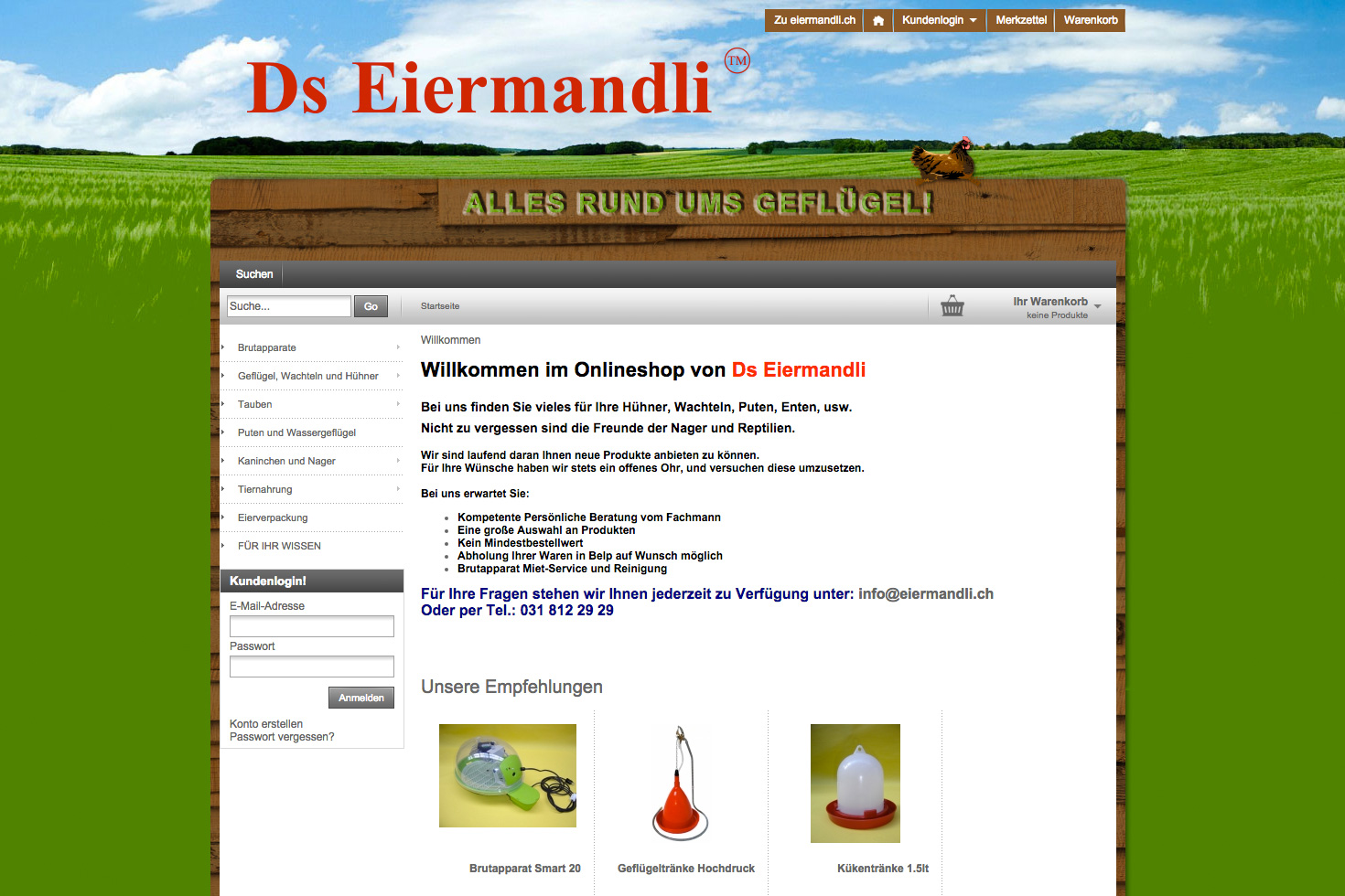 Bild 4 vom Ds Eiermandli Webseite / Shop