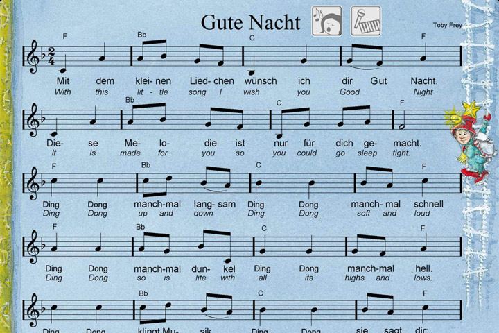 "Gute Nacht Lieder" wurde für iOS und Android umgesetzt. 