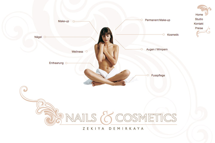 Bild 2 vom Nails & Cosmetics Webseite
